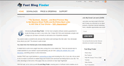 Desktop Screenshot of fastblogfinder.com