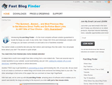 Tablet Screenshot of fastblogfinder.com